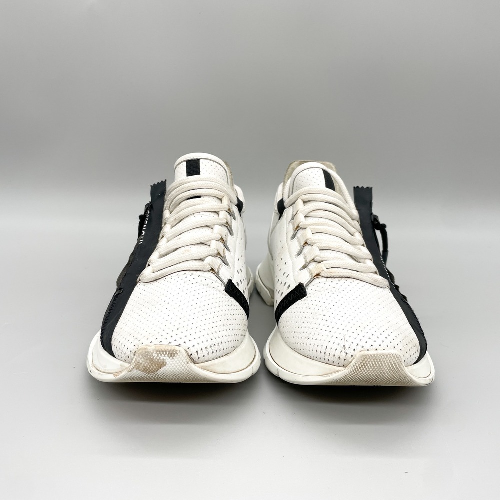 Givenchy Spectre Runner White Perforated Leather Zip Low Top Sneakers Womens 37 - Picture 3 of 15